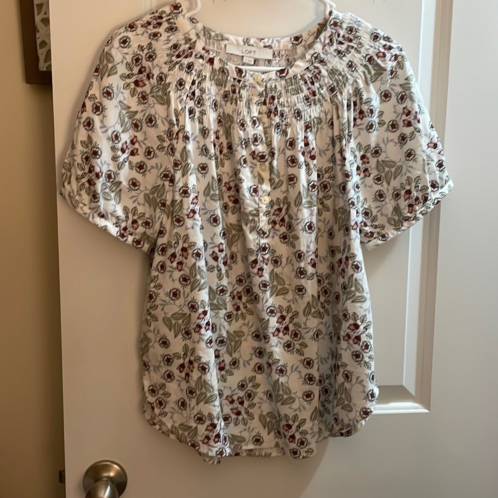 Loft floral blouse